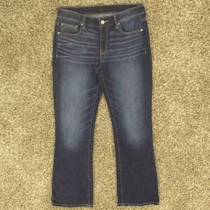Buckle Black Jeans Women's 29 Dark Wash Bootcut Fit No.53 Mid Rise Stretch Denim